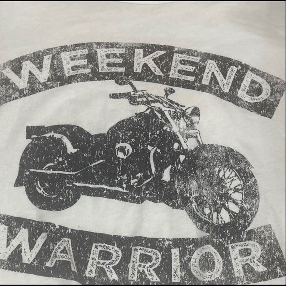 I Love H81 Weekend Warrior Biker tee size  US 1 - Picture 4 of 5